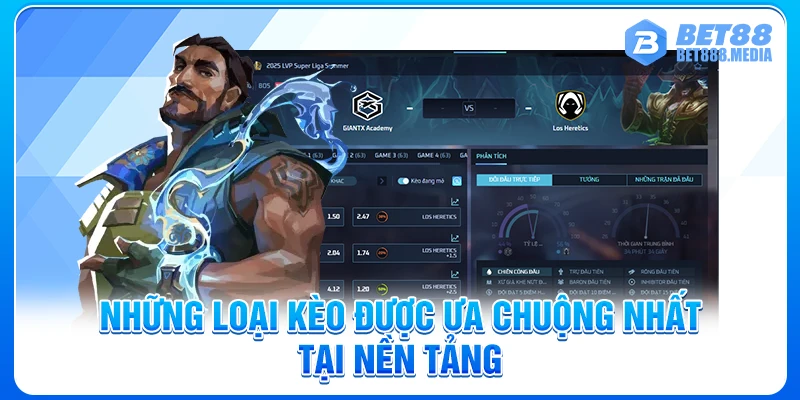 Những loại kèo được ưa chuộng nhất tại nền tảng