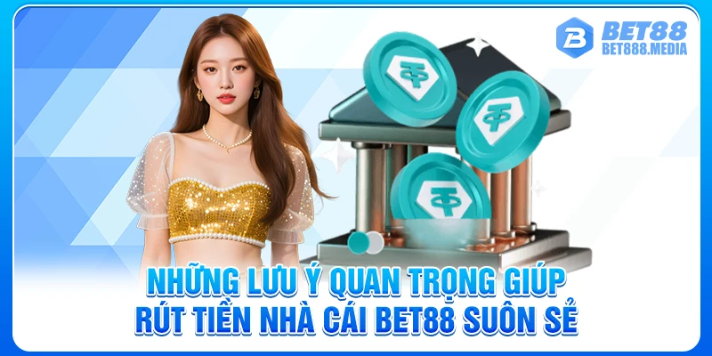 Những lưu ý quan trọng giúp rút tiền nhà cái Bet88 suôn sẻ